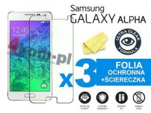 3x Folia ochronna na ekran do Samsung Galaxy Alpha
