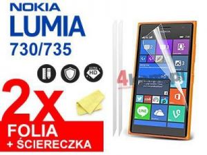 2x Folia ochronna na ekran do Nokia Lumia 730/735