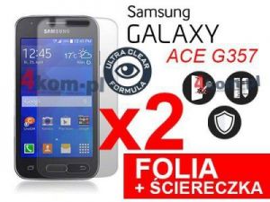 2x Folia ochronna na ekran do Samsung Galaxy ACE 4