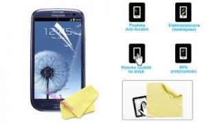 Folia ochronna na ekran do Samsung Galaxy Note 2 + ściereczka