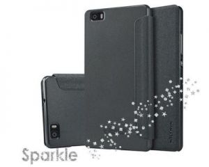 Etui Nillkin Sparkle HUAWEI Ascend P8 Lite Czarne - Czarny