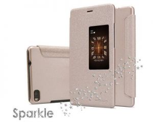 Etui Nillkin Sparkle HUAWEI Ascend P8 Złote - Złoty