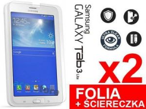 2x Folia ochronna na ekran Samsung Galaxy Tab 3 LITE + 2x ściereczka
