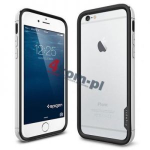 Etui Spigen SGP Neo Hybrid EX Metal do iPhone 6 4.7 + folia pzód/tył + szkło hartowane - Satin Silve