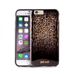 JUST CAVALLI Leopard Double Cover - Etui iPhone 6/6s (brązowy)