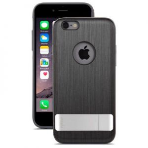 Moshi iGlaze Kameleon - Etui hardshell z podstawką iPhone 6/6s (Steel Black)