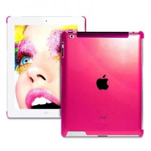 PURO Crystal Fluo - Plecki iPad 2 / 3 / 4 (różowy)
