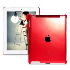 PURO Crystal Fluo - Plecki iPad 2 / 3 / 4 (malinowy)