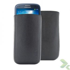 Valenta Pocket Classic - Skórzane etui wsuwka Samsung Galaxy S4/S3, HTC One i inne (czarny)