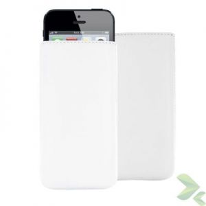 Valenta Pocket Classic - Skórzane etui wsuwka iPhone 5/5s/5c/SE (biały)