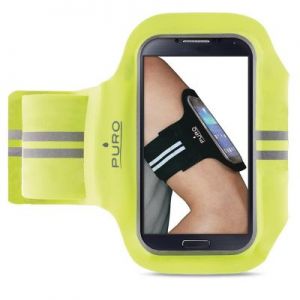 PURO Armband - Uniwersalna sportowa opaska na ramię do smartfonów max 5.1\" (limonkowy)
