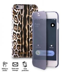 JUST CAVALLI Leopard Sense Case - Etui Apple iPhone 6/6s w/Quick View & Answer