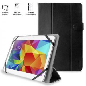 PURO Universal Booklet Easy - Etui tablet 10.1\'\' w/Folding back + stand up + Magnetic Closure (czarn