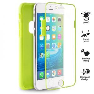 PURO Total Protection Cover - Etui iPhone 6/6s (limonkowy)
