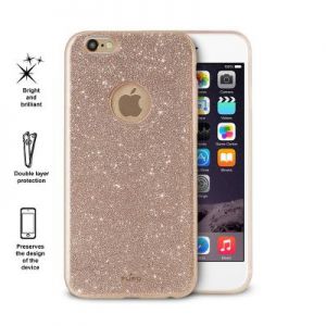 PURO Glitter Shine Cover - Etui iPhone 6/6s (Gold)