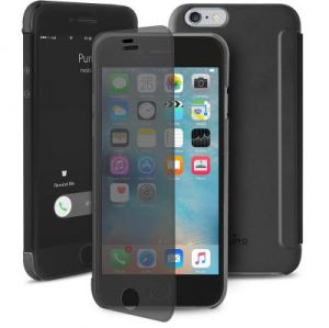 PURO Sense Case - Etui iPhone 6/6s w/Quick View & Answer (czarny)