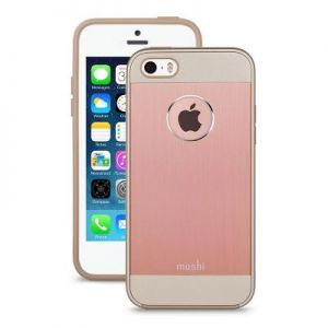 Moshi iGlaze Armour - Etui aluminiowe iPhone 5/5s/SE (Golden Rose)