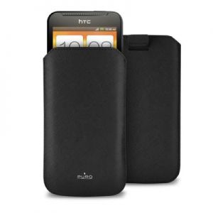 PURO Essential Slim - Etui uniwersalne do smartfonów rozmiar L (czarny)